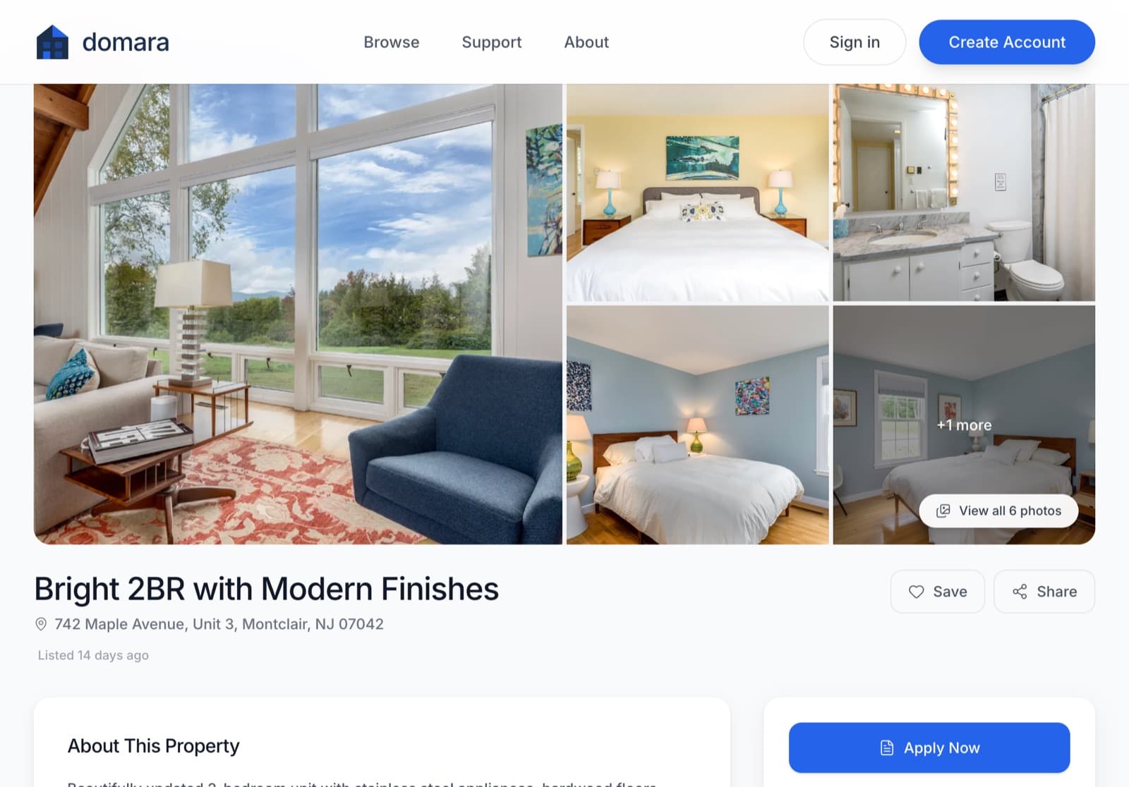 Domara renter marketplace search results
