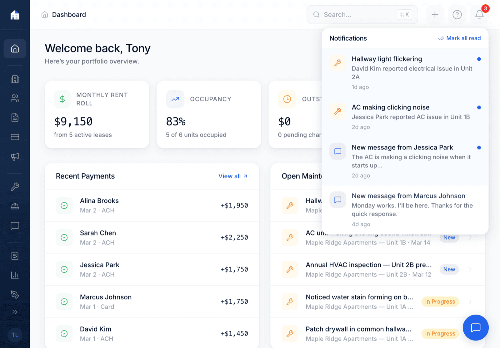 Manage everything from one dashboard